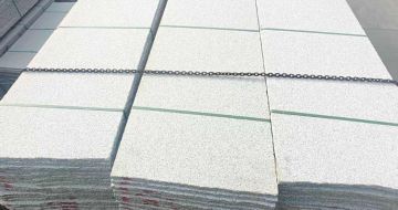 雅安芝麻白毛板，石材毛板