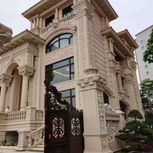 雅安黄金麻别墅外墙异形定制