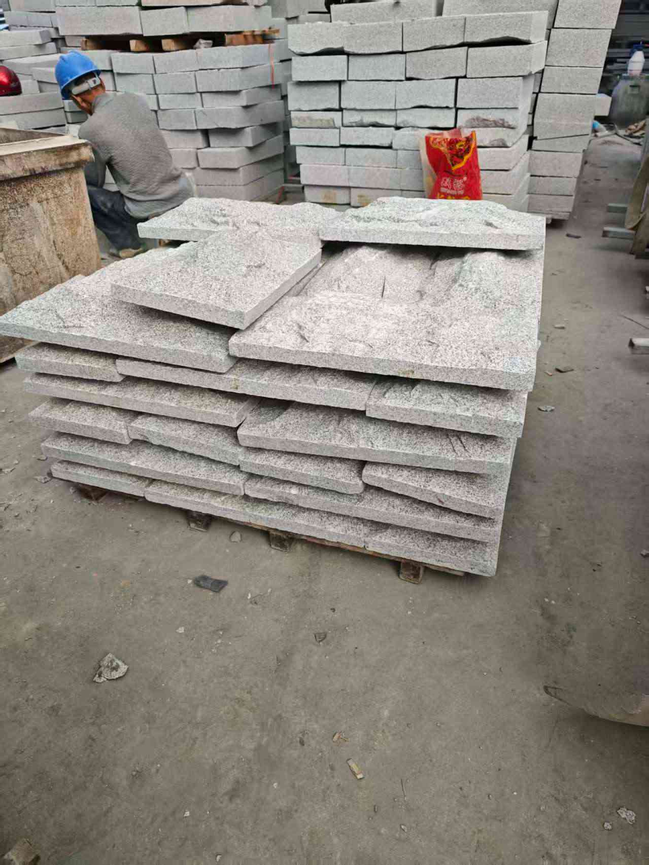 雅安芝麻白蘑菇石，自然面