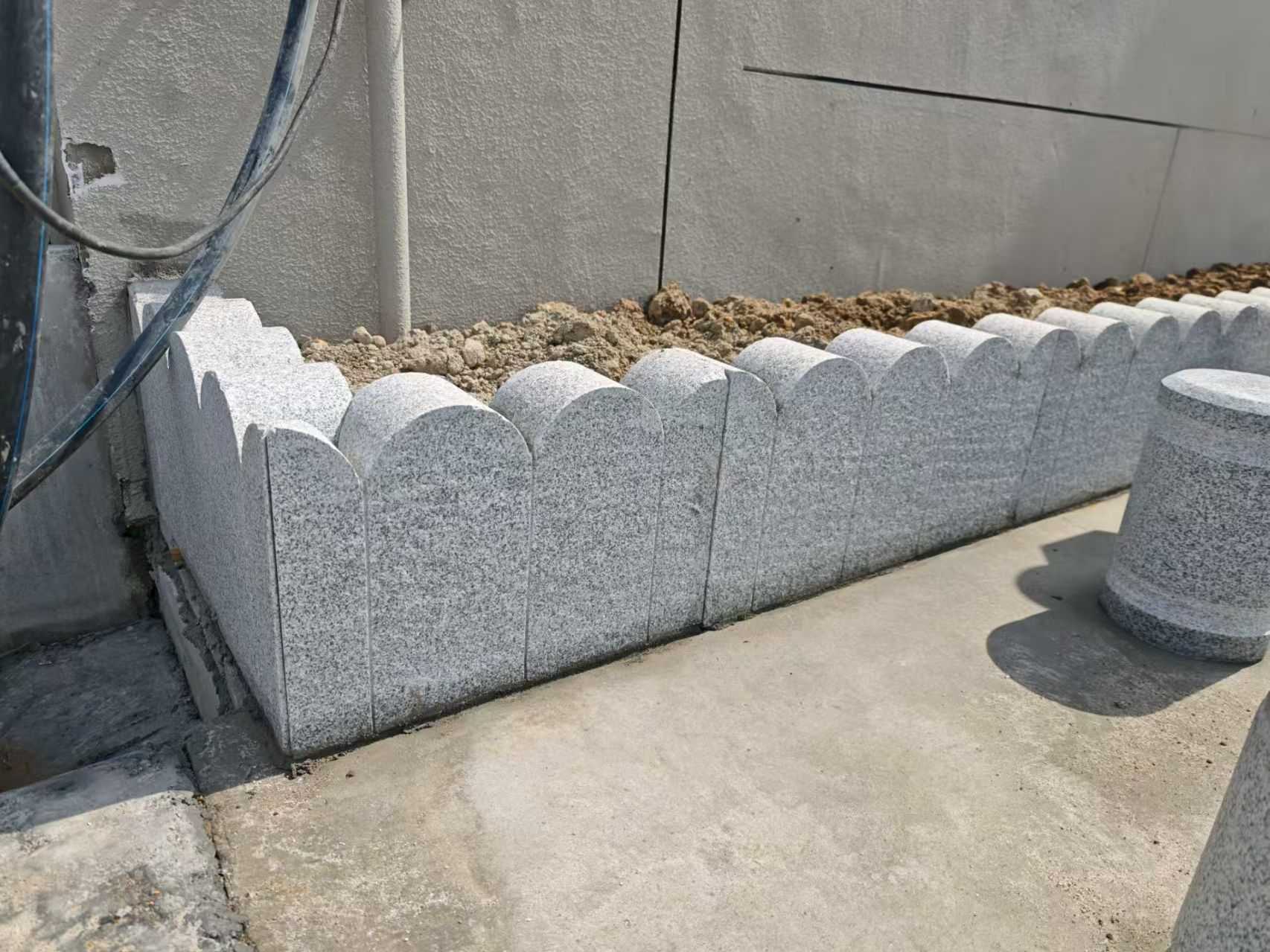 雅安芝麻白花边石  围边石