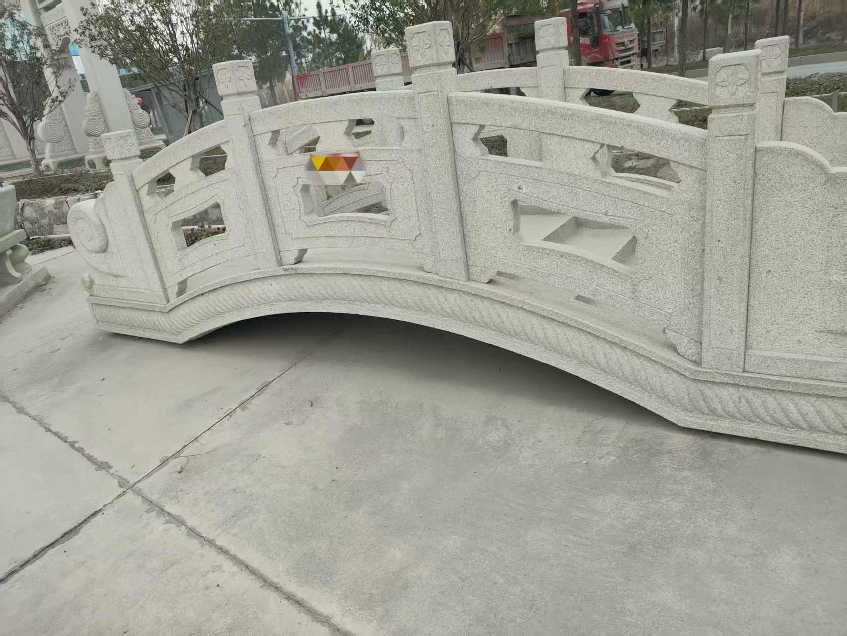 雅安芝麻白拱桥，石桥